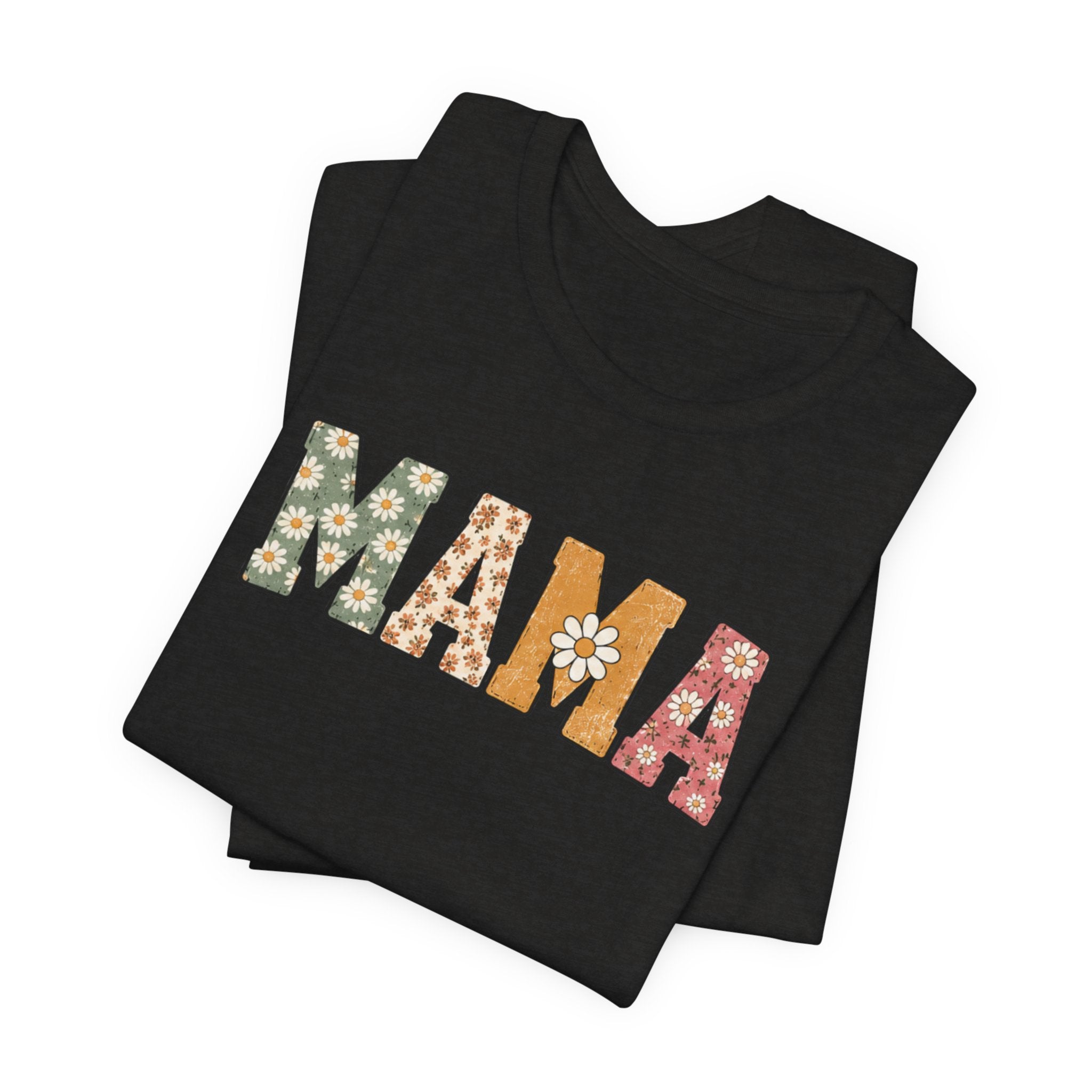 Mama Floral Tee — Retro Daisy Mom Shirt for Mother's Day