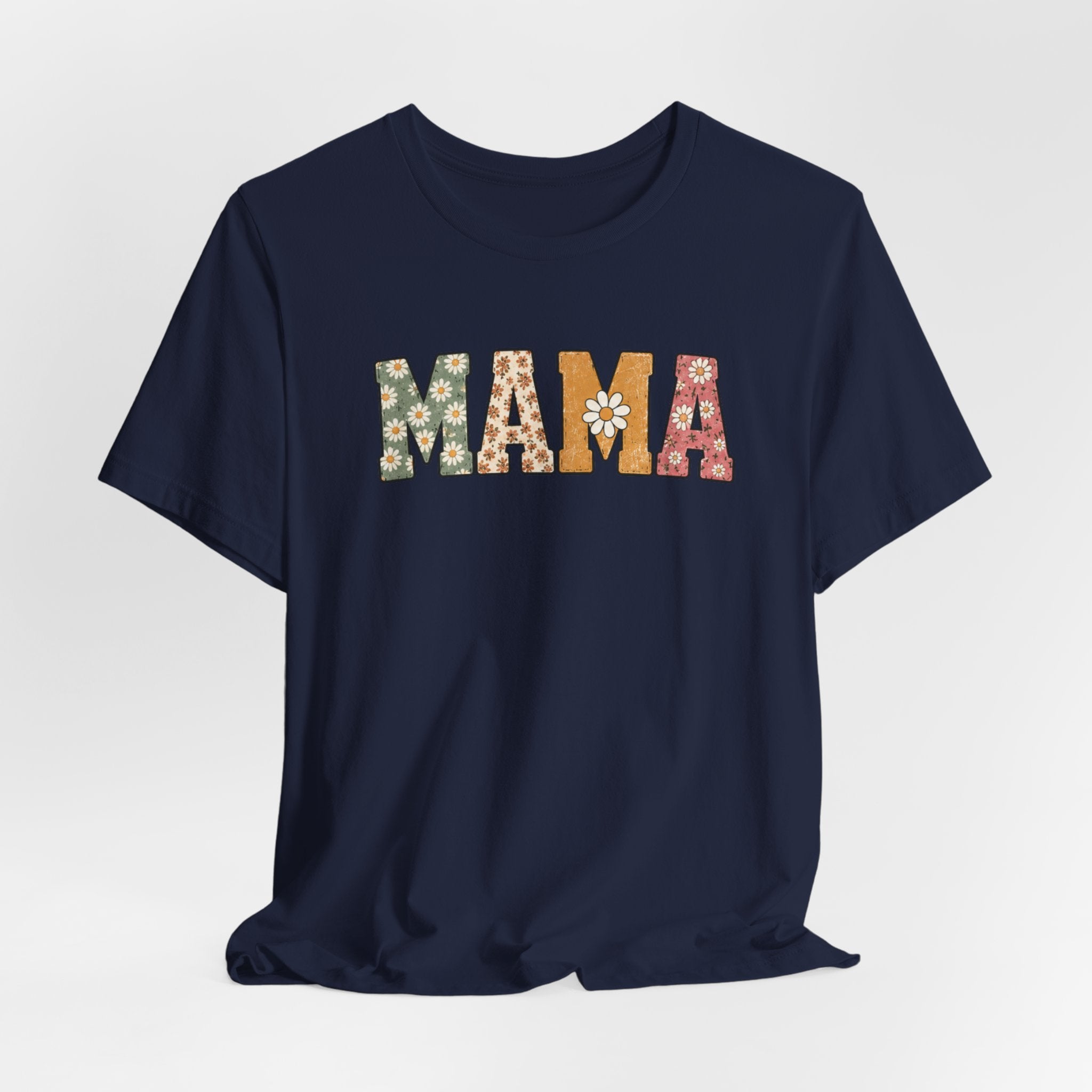 Mama Floral Tee — Retro Daisy Mom Shirt for Mother's Day
