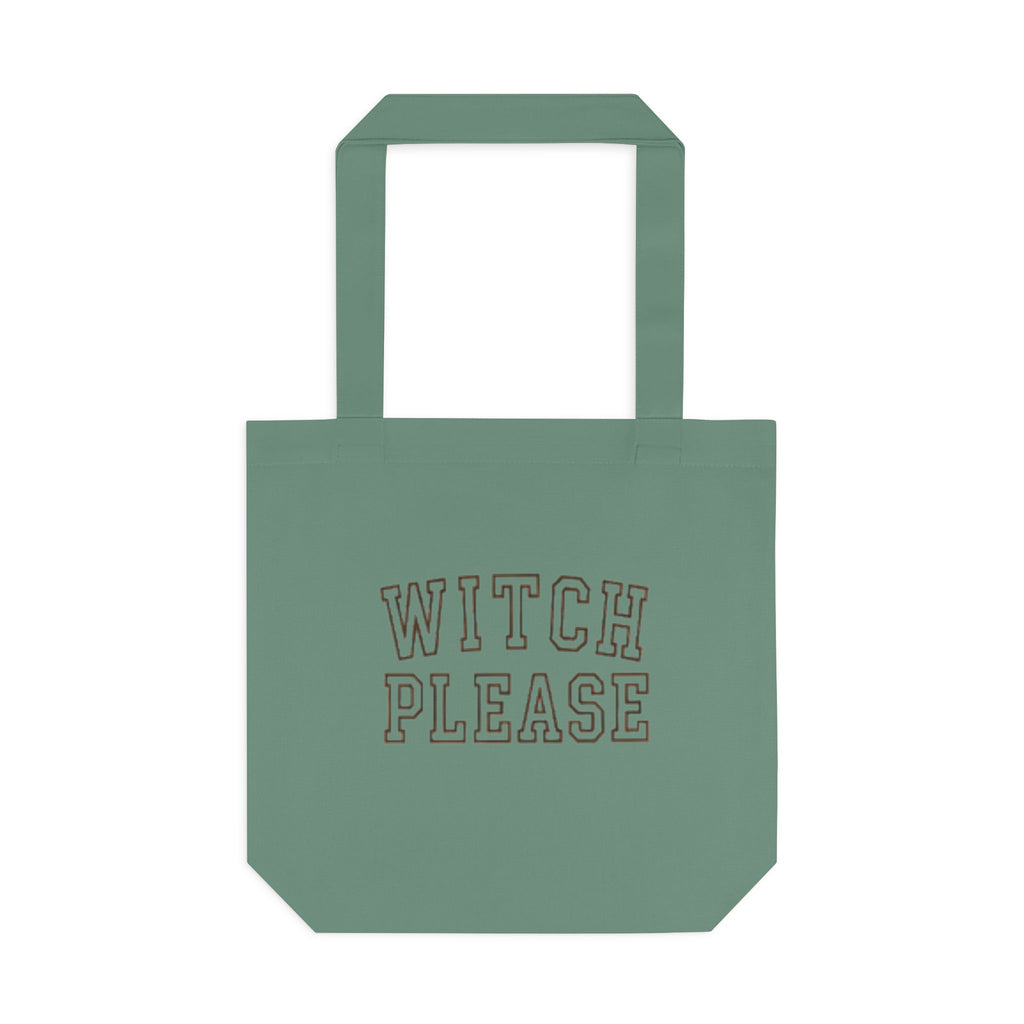 Witch Please Cotton Tote Bag — Gothic Halloween Reusable Shopper