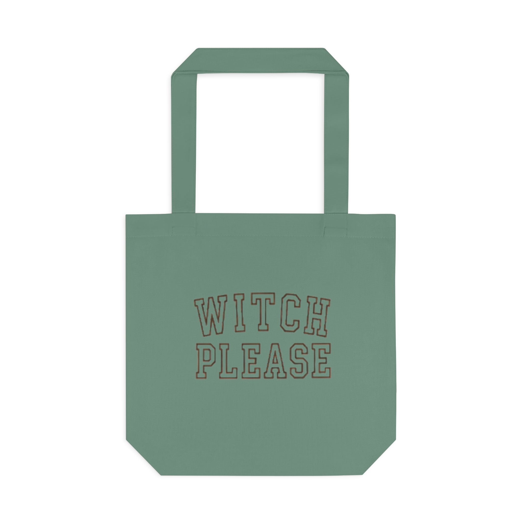 Witch Please Cotton Tote Bag — Gothic Halloween Reusable Shopper
