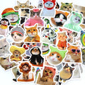 100/500/1000pcs Funny Cat Stickers Cartoon Cute Decals Toy Stationery Guitar Phone Bicycle Laptop Luggage Graffiti Kids Sticker