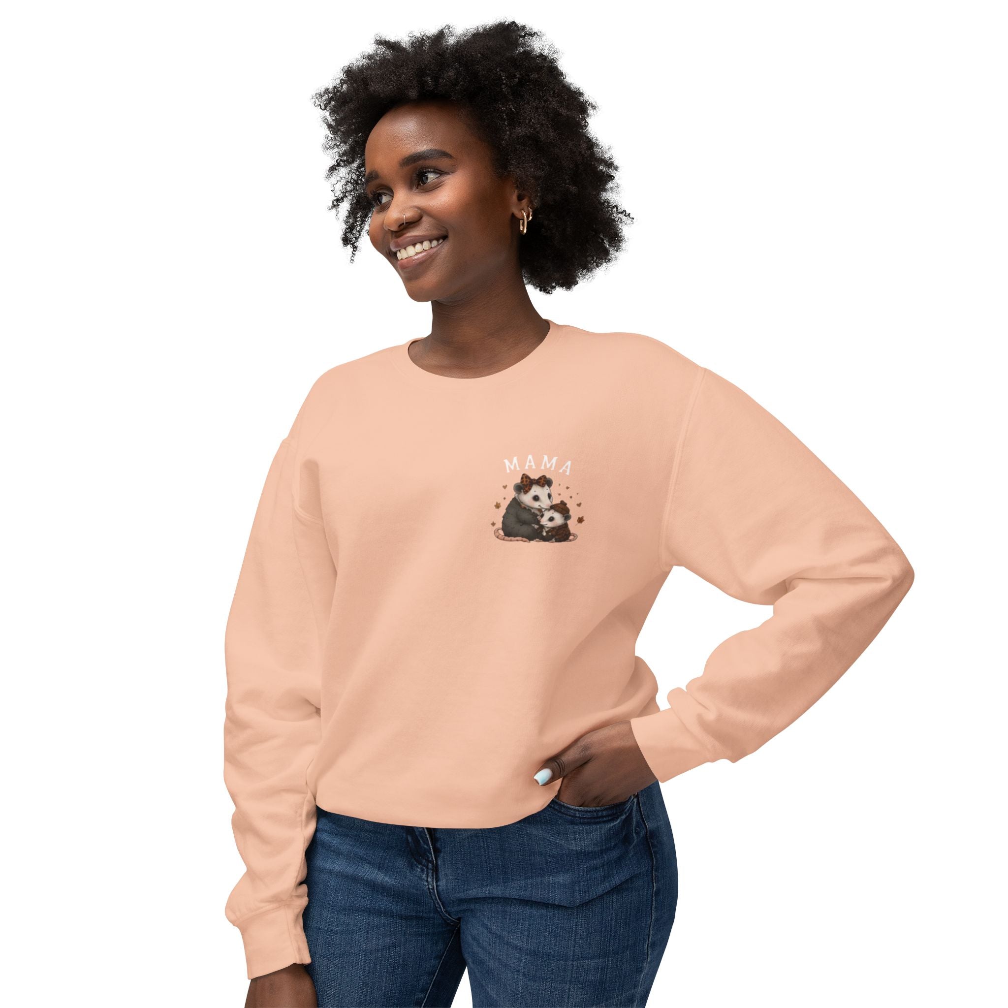 Mama Opossum Hug Crewneck Sweatshirt