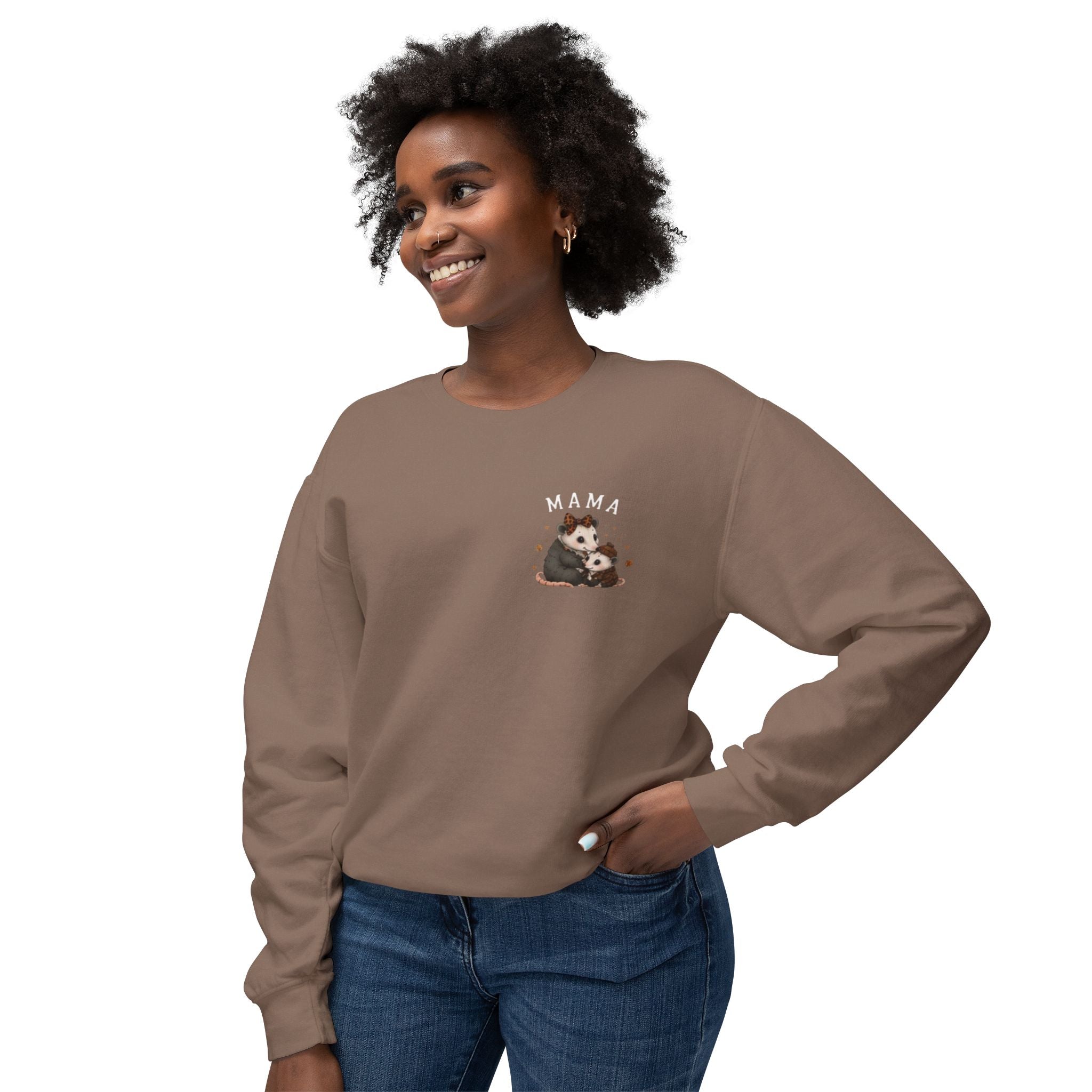 Mama Opossum Hug Crewneck Sweatshirt