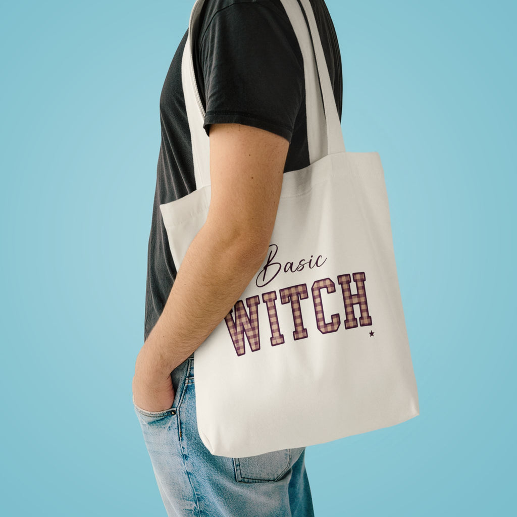 Witch Please Cotton Tote Bag — Gothic Halloween Reusable Shopper